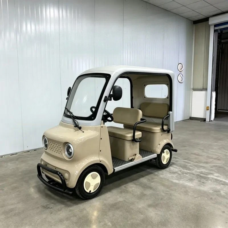 Electric Four-Wheeled Sightseeing Car Mini Bus Golf Cart Shuttle Vehicle for Adults and Seniors Outdoor Leisure Scooter