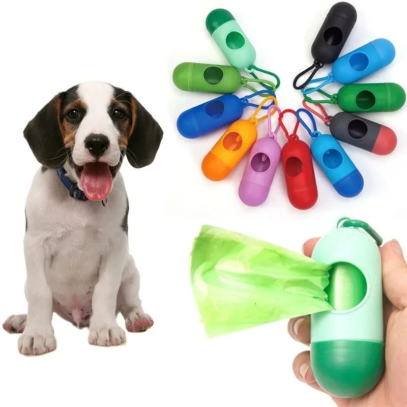 

Pet Waste Bag Dispenser for Dog Waste Bag Holder Plastic Garbage Bag Dispenser Carrier Case Pet Dog Waste Poop Bags Multi Color