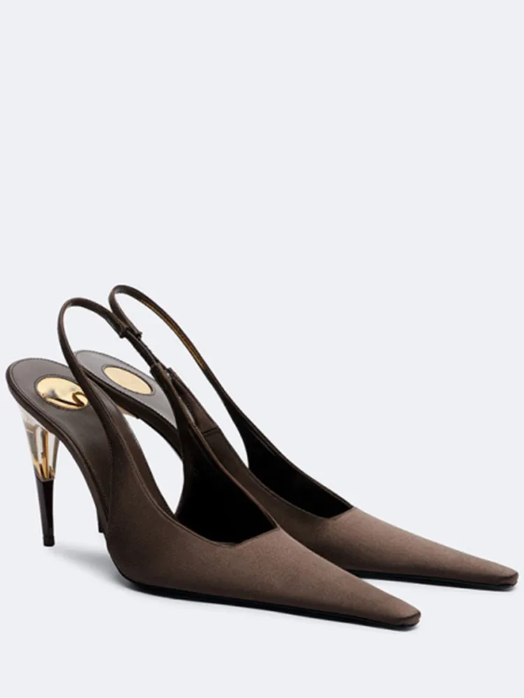 Brown satin
