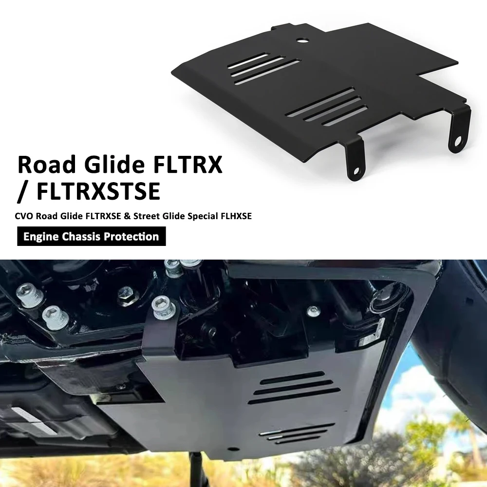 

Motorcycle Engine Base Skid Plates Protection Cover Engine Chassis Guard For Street Glide FLHXSE FLHX CVO Road Glide FLTRXSE