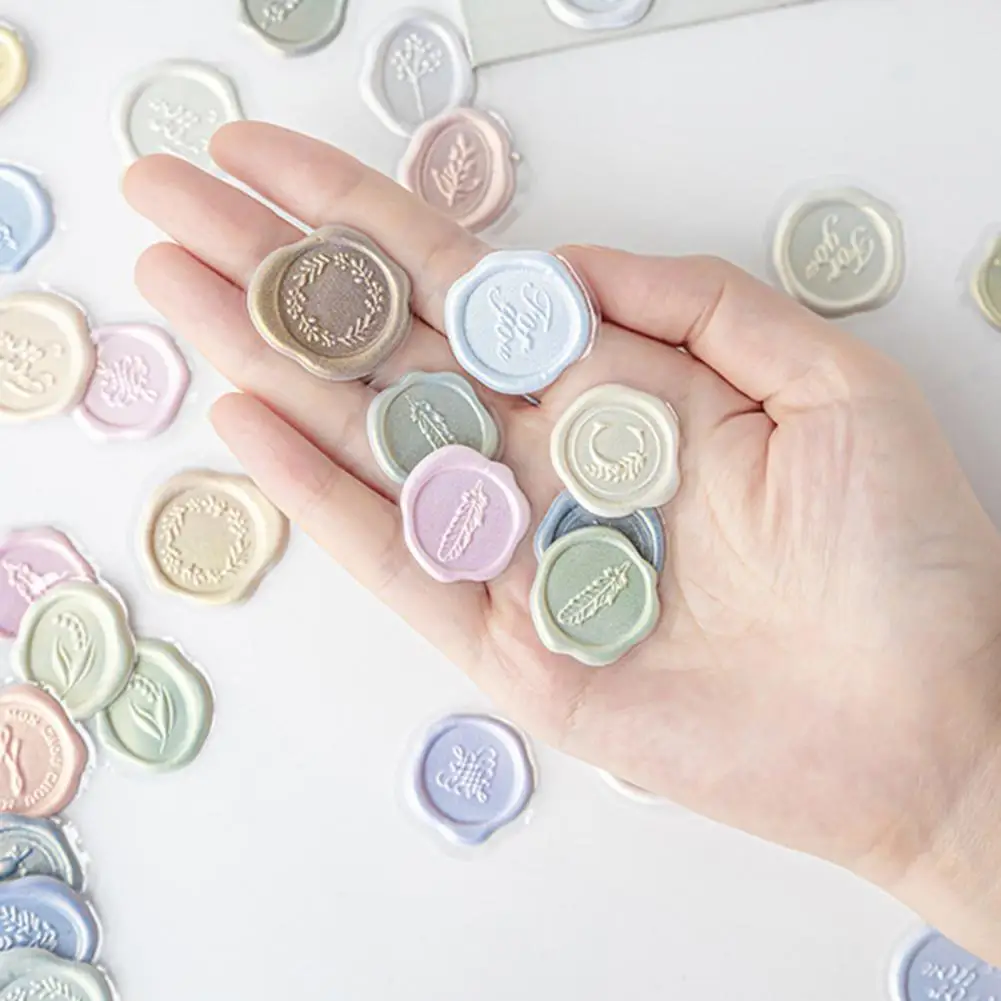 18 шт. милые канцелярские наклейки, милые водонепроницаемые стикеры «сделай сам» Для Запечатывания Воском в винтажном стиле, форма штампа, Стикеры для скрапбукинга, товары для творчества