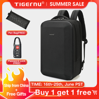Tigernu Men Fashion Bussiness Thin Laptop Backpack 15.6 inch Hard Shell Male Travel Backpack Daily School Backpack