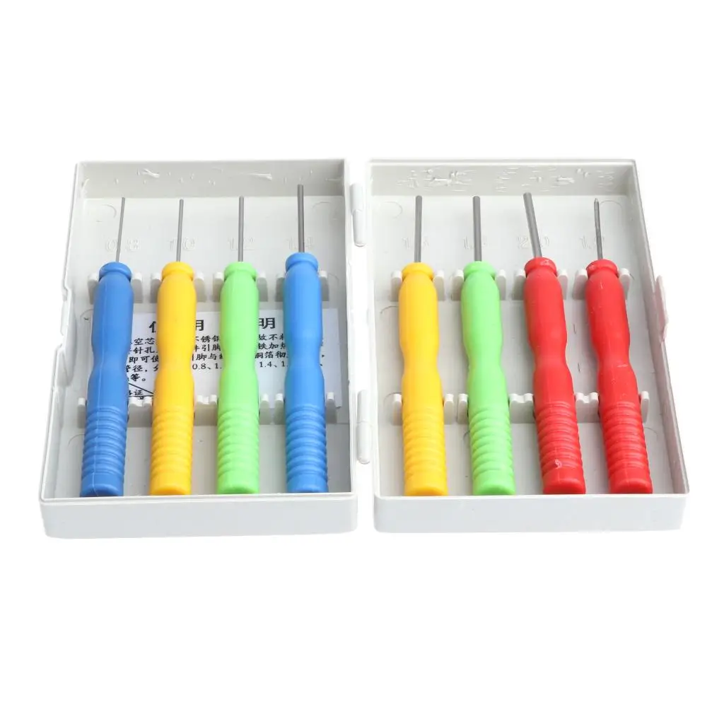 8pcs Hollow Desoldering Extraction Tool Set Detaching Pin for Electronic Components