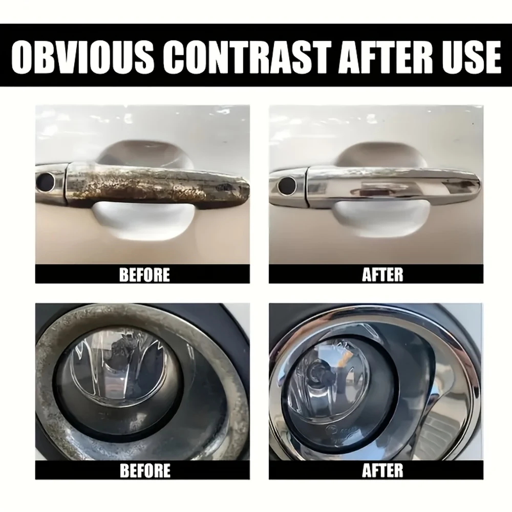 بخاخ مزيل الصدأ متعدد الأغراض من JOKJOK - تركيبة تحويل تلميع ومضادة للأكسدة للمعادن بالكامل، تأثير رائع للبلاط، مقاس S