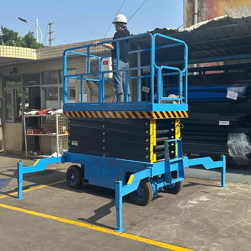6m 8m 10m 12m 14m Aerial Work Platform Full Automatic Lift Portable Electric Scissor Lifts for Indoor Use