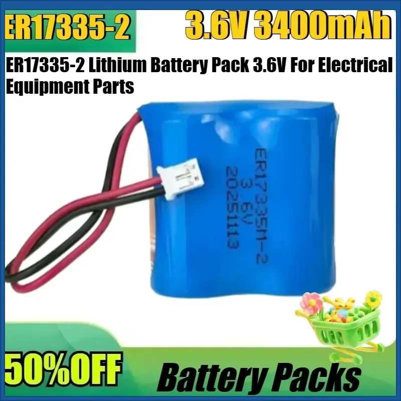 New High-Quality 1pce ER17335-2 Lithium Battery Pack 3.6V For Electrical Equipment Parts