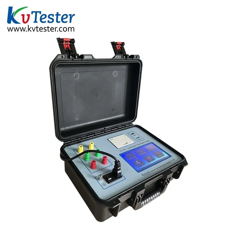 Fast Testing 3 Phase TTR Tester Transformer Turns Ratio Tester Ratio Tester with Large Touching ScreenAR