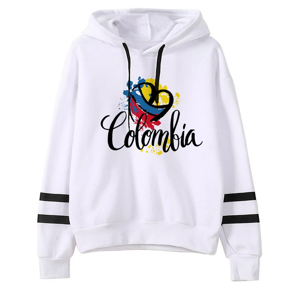 Colombia hoodie anime sweater comic patterned printed design Japanese harajuku women pullover hoddie trendy patterned athleisure