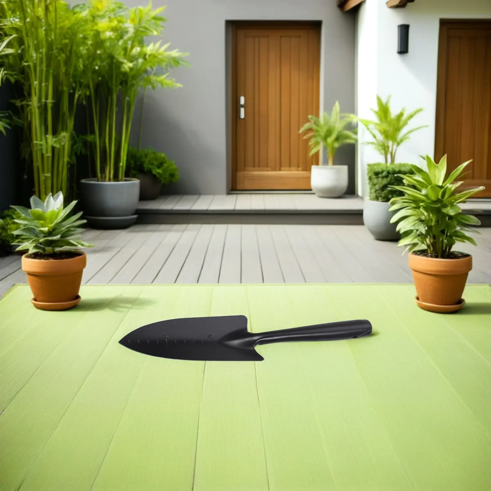 

Садовый совок из черной марганцевой стали для садоводства, просеивания почвы, посадки, работы с песком в песочнице, на пляже, для пересадки растений и работы в саду