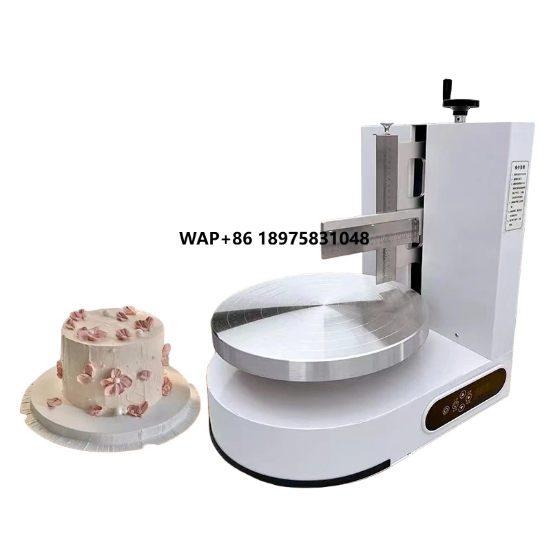 Original Automatic Commercial Round Birthday Cake Decorator Milk Frosting New Condition