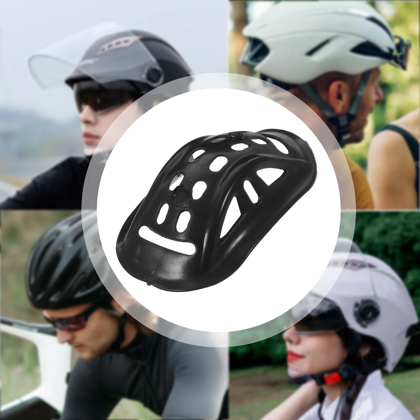 Headband Cycling Chin Pad Protector Cups Safety Hat Hard Pads Accessories Caps