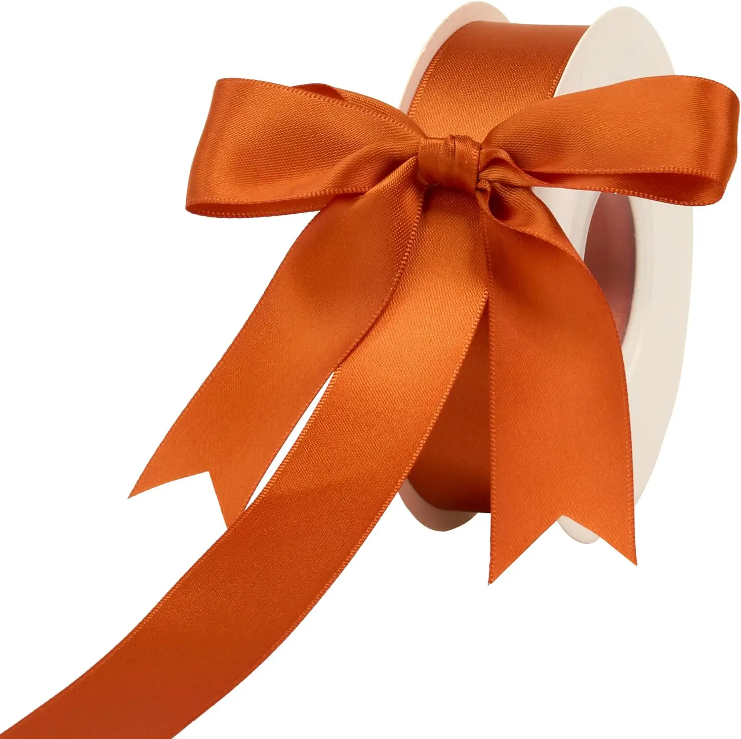 Ruban en terre cuite pour réception-cadeau pour bébé, ruban en satin de 1 pouce pour emballage de cadeaux, ruban pour artisanat, décoration de mariage, Bouquet de fleurs de fête-25yd