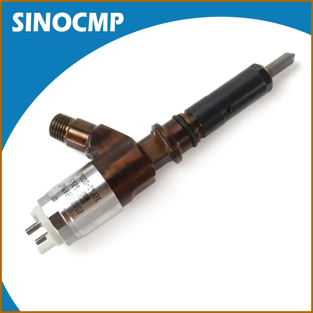 SINOCMP 1pc Diesel Common Rail Fuel Injector 326-4700, 10R-7675, 32F61-00062 For CAT Engine C-6 C6.4 320D 321D 323D Excavators