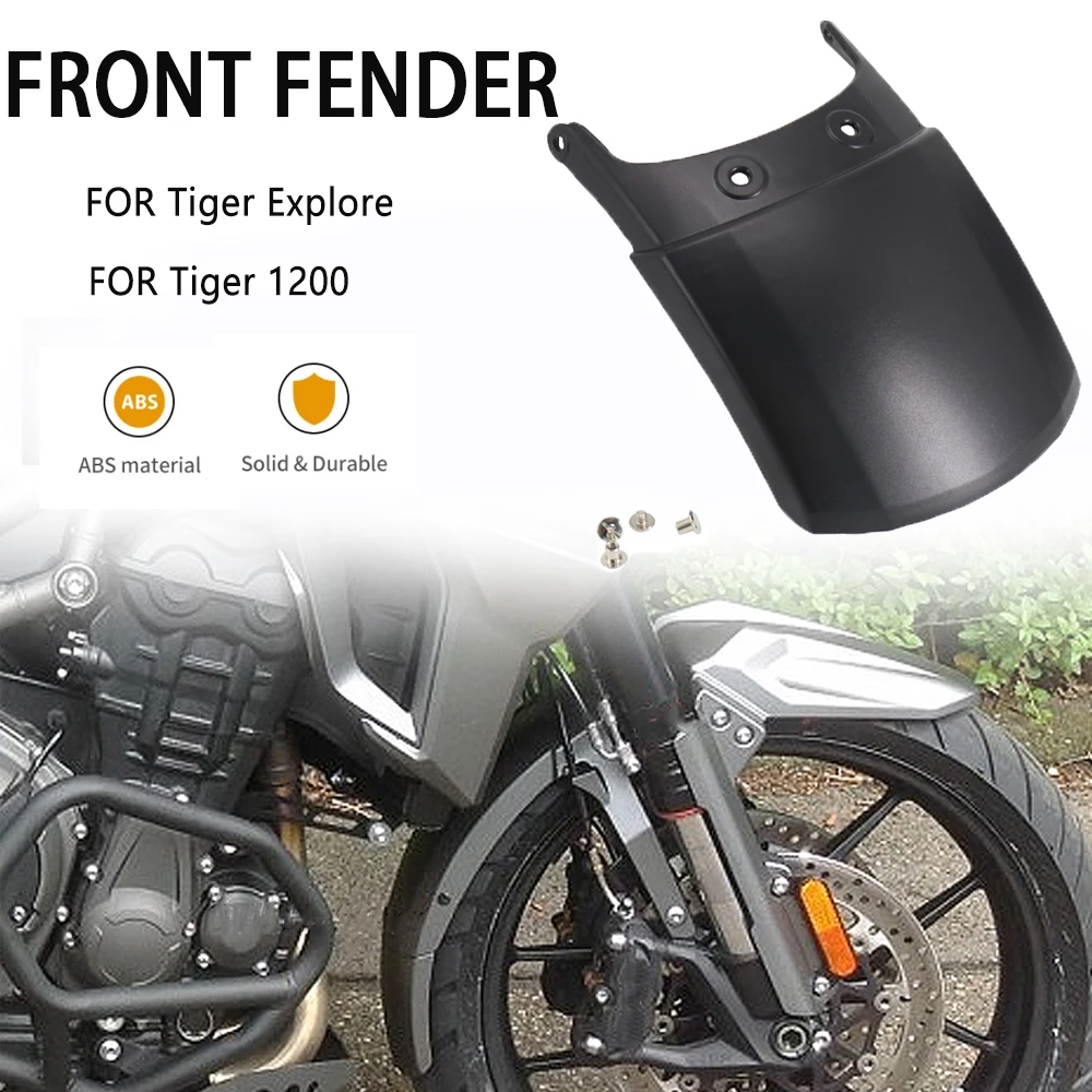 New For Tiger Explorer XR/XC/XRX/XCX/XRT/XCA Tiger 1200 XCA/XRT/XCx/XRx/XR ABS Front Fender Extender Black Mudguard Extension