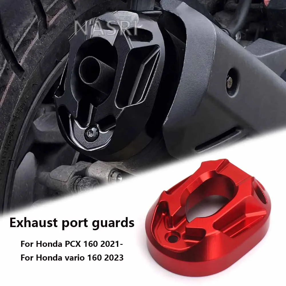 

PCX160 аксессуары, защита выхлопного капота мотоцикла, задняя отделка, декоративная крышка, хвостовой конец трубы для Honda PCX 160 2021-2024