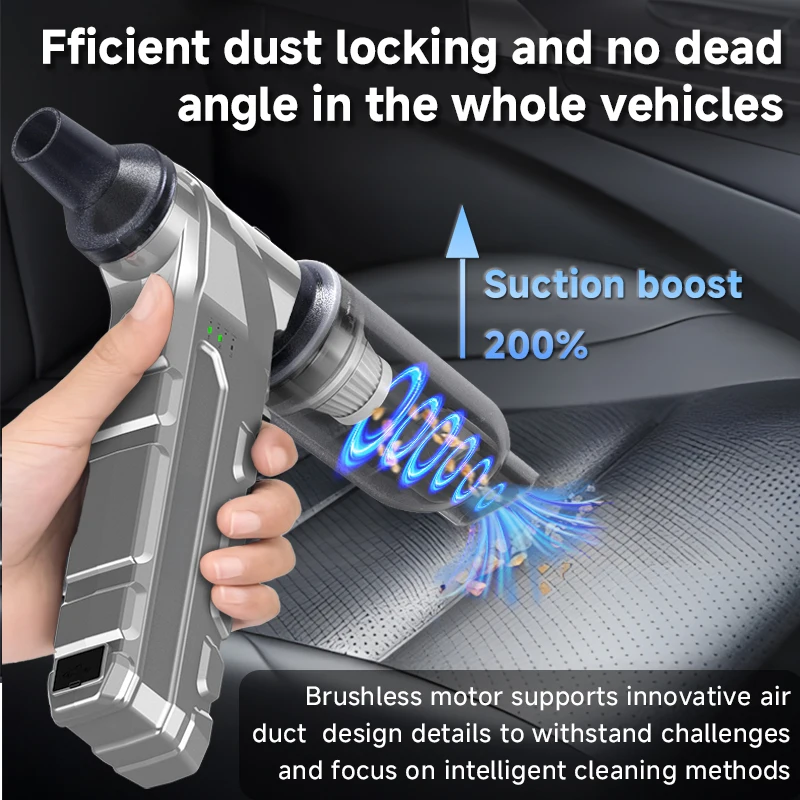 

10000mAh Multifunctional Jump Starter With Storm Blower &Vacuum Cleaner, Car Snow Blowing And Dust Removal mobile power & light