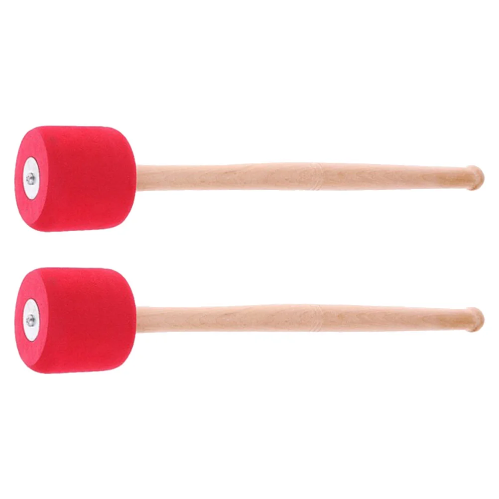 

2 Pcs Drum Sticks Stage Drumstick Performance Red Drumsticks Percussion Creative