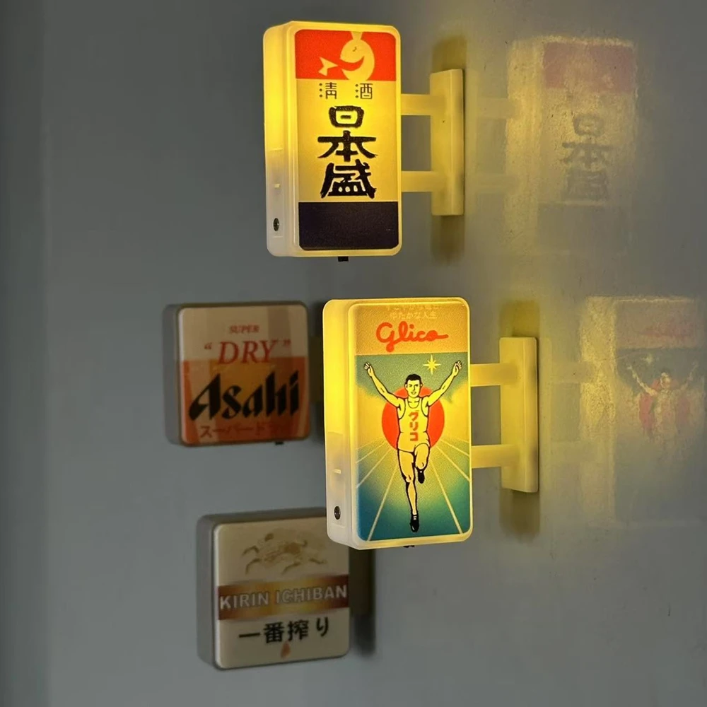 Neue japanische U-Bahn-Stationsschilder, Mini-Kühlschrankaufkleber, Café-Ladenschild, Ambient-Lightbox, Kühlschrankmagnet – Detail 3