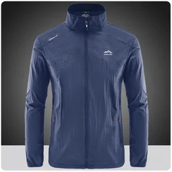 Veste de randonnée imperméable à séchage rapide pour hommes, combinaison de protection solaire UV, sports de plein air, pêche, camping, course à pied, peau d'été