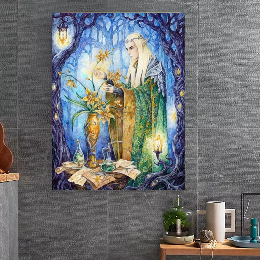 For The Lord of the Rings Diamond Painting Kit Movies Posters Diy Diamond Embroidery Mosaic Oil Painting Hand Gift Home Decor