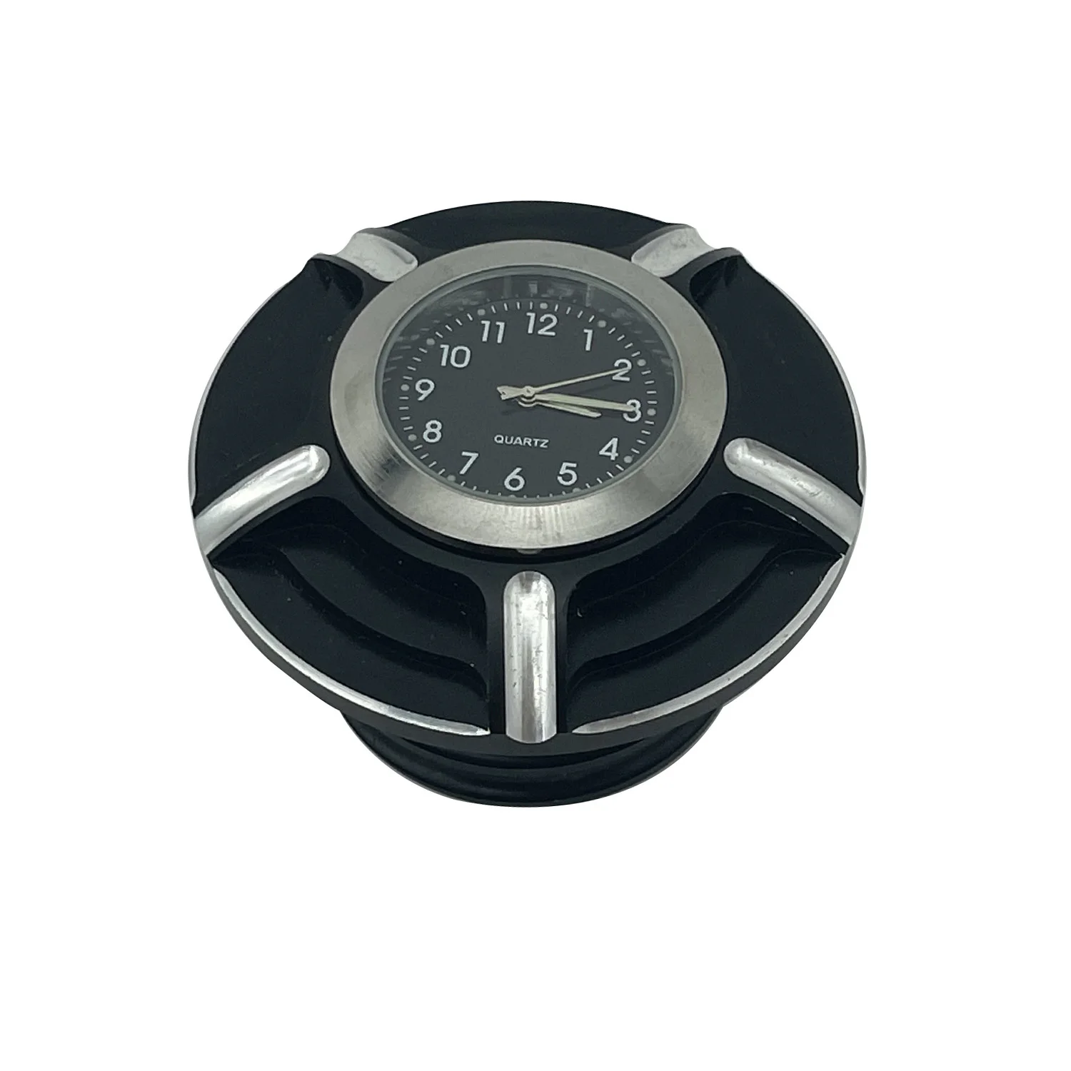 Motorcycle Fuel Gas Oil Tank Cap Cover+Clock For Harley Touring Sportster XL 883 1200 Softail Breakout Dyna
