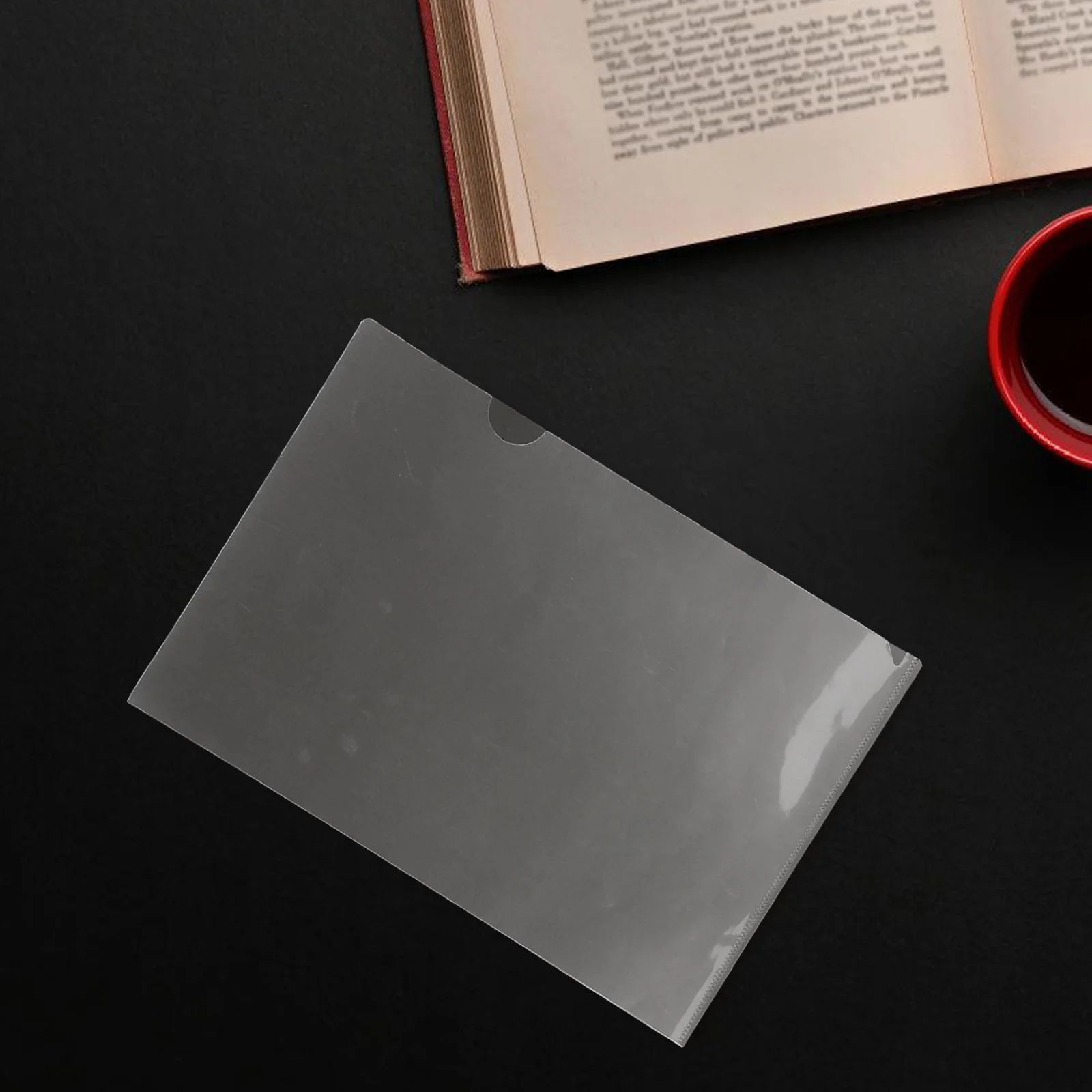 24 قطعة من مجلدات الملفات الشفافة مقاس A4 على شكل حرف L منظم من البلاستيك الشفاف لورق السفر والمكتب والمدرسة والأعمال #5