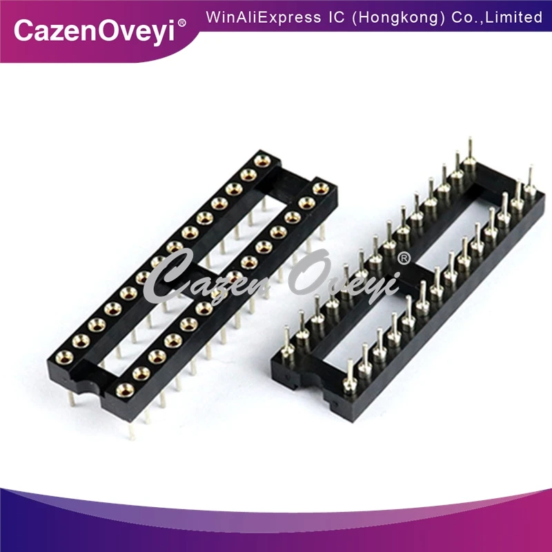 5pcs/lot IC socket integrated block in-line DIP single-chip microcomputer chip round hole base sub 28P narrow