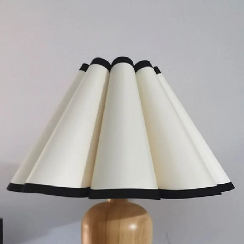 E26/E27 Petal Flower Lamp Cream Plum Blossom Shape Leaf Shape Pleated Lampshade Bedroom Lamp Simple Versatile Lamp Accessories