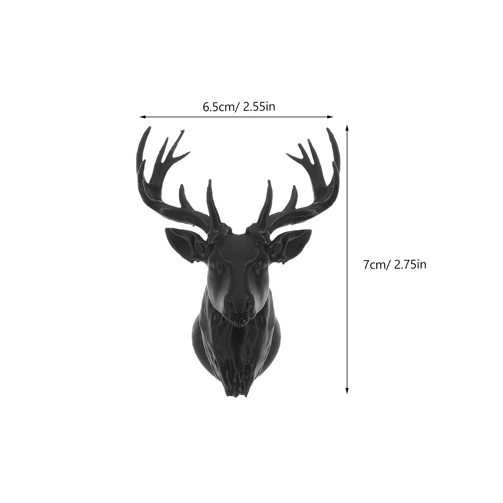 ديكور جداري صغير على شكل رأس غزال على شكل بوهو قرون بلاستيكية ديكور على شكل حيوان الرنة لغرفة المعيشة وغرفة النوم