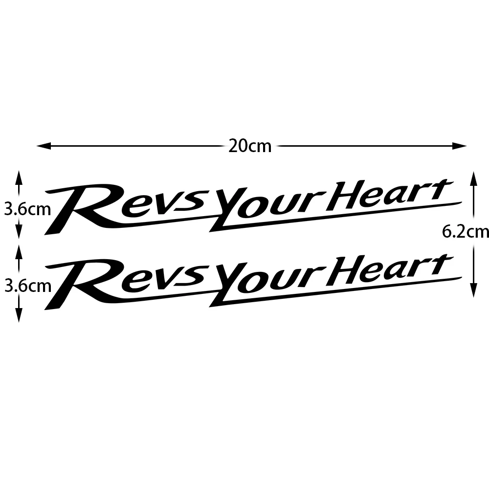 Reflective Motorcycle Sticker Fuel Tank Motor Side Marker Pad Fairing Racing Revs Your Heart Revsyourheart for Yamaha