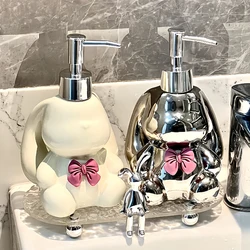 Ceramic Soap Dispenser with Pump Head, Versatile Lotion and Shower Gel Container, Luxury Design