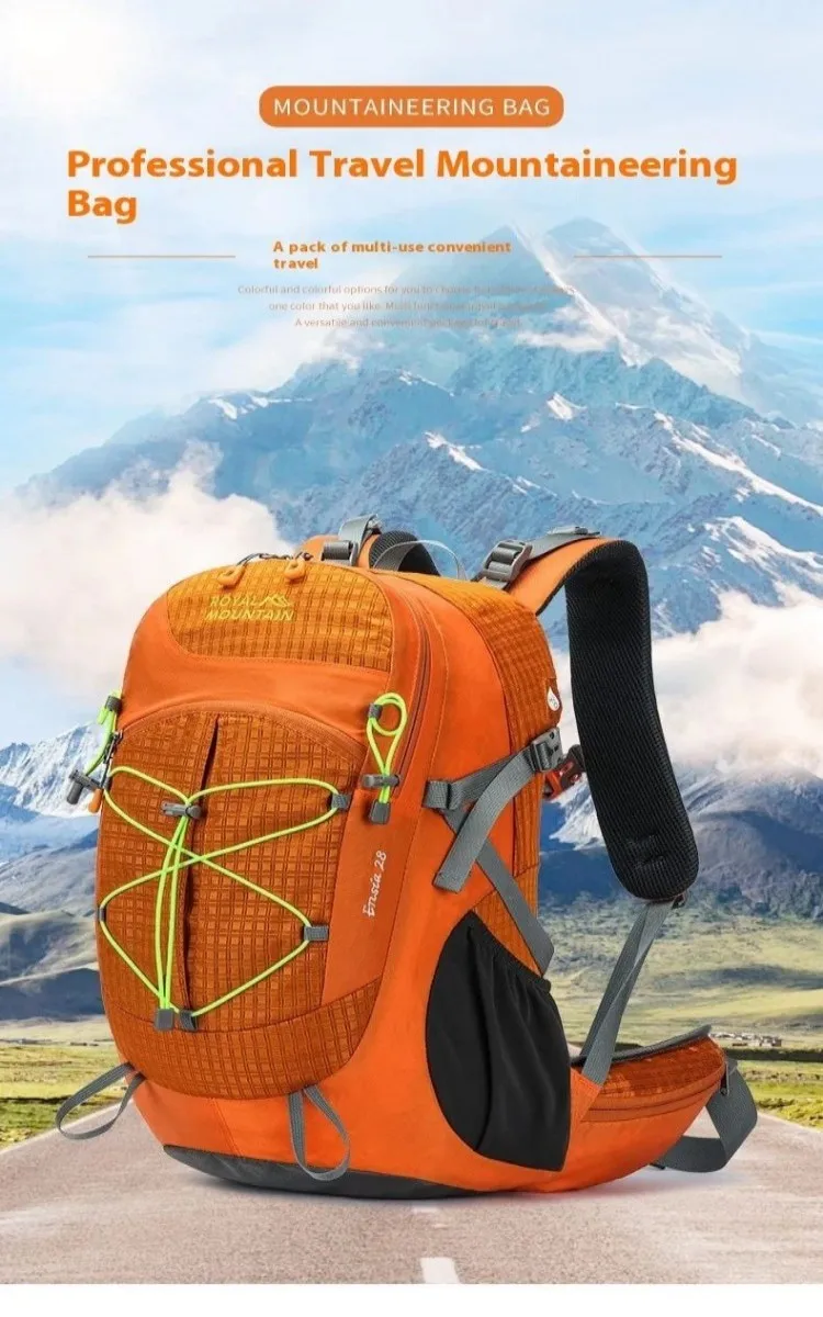 

Классический уличный рюкзак для скалолазания, дорожная походная сумка для кемпинга, нейлоновый водонепроницаемый альпинистский спортивный рюкзак на плечо для мужчин и женщин