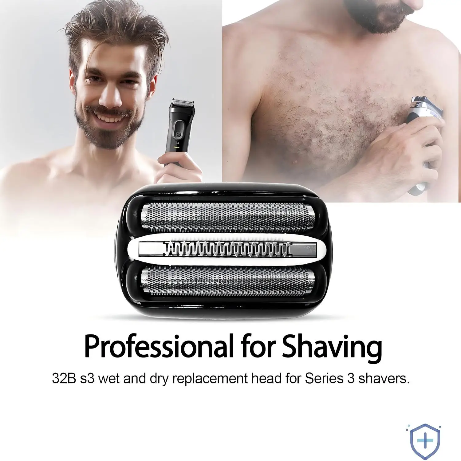 Brangdy 32B Electric Shaver Replacement Head for Braun Series 3 3000s 3010s 3020s 3040s  3050cc 3070cc 3080s Beard Trimmer