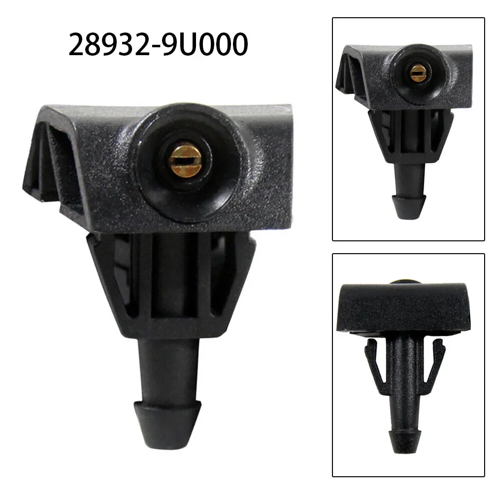 1pc Car Front Windshield Washer Wiper Water Spray Nozzle Black Plastic Fit For Nissan Note 2006 – 2013 Washer Spray Nozzle