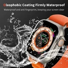 10PCS Transparent Hydrogel Film For IWatch 49MM 46MM 45MM 44MM 42MM 40MM 38MM Screen Protector For Apple Watch seires
