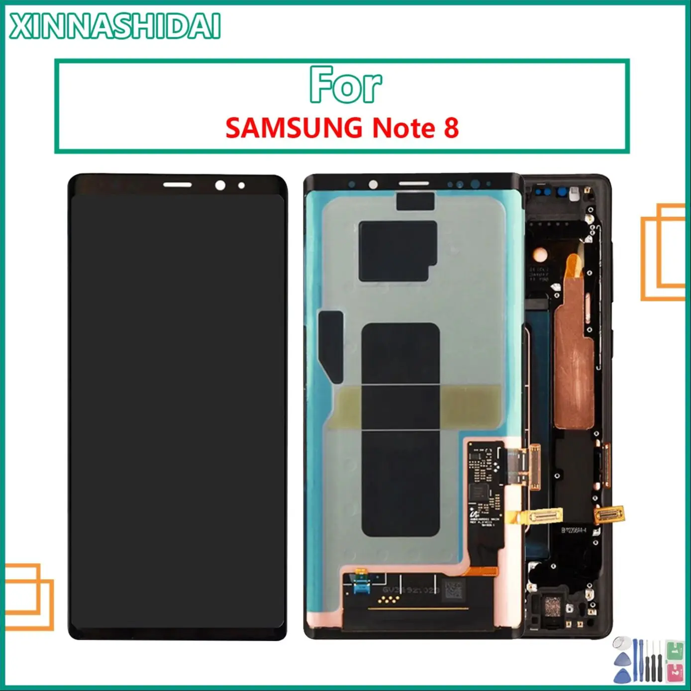 LCD OLED per Display Samsung Galaxy Note 8 con cornice Super AMOLED Note 8 SM-N950A N950U LCD Touch Screen Parts