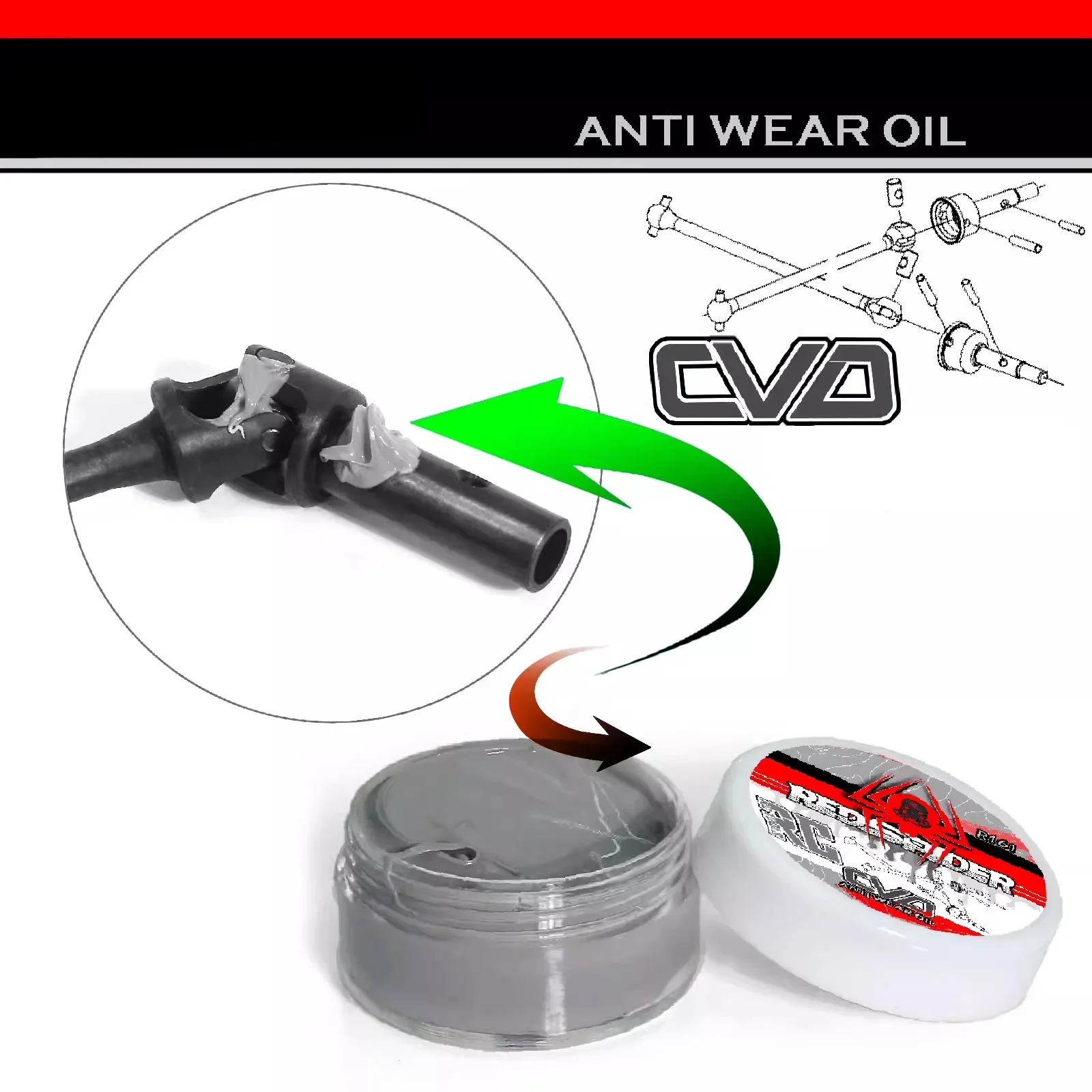 

RC Car produces a model CVD transmission shaft for vehicles with anti-wear oil, drag reduction oil, noise reduction oil,