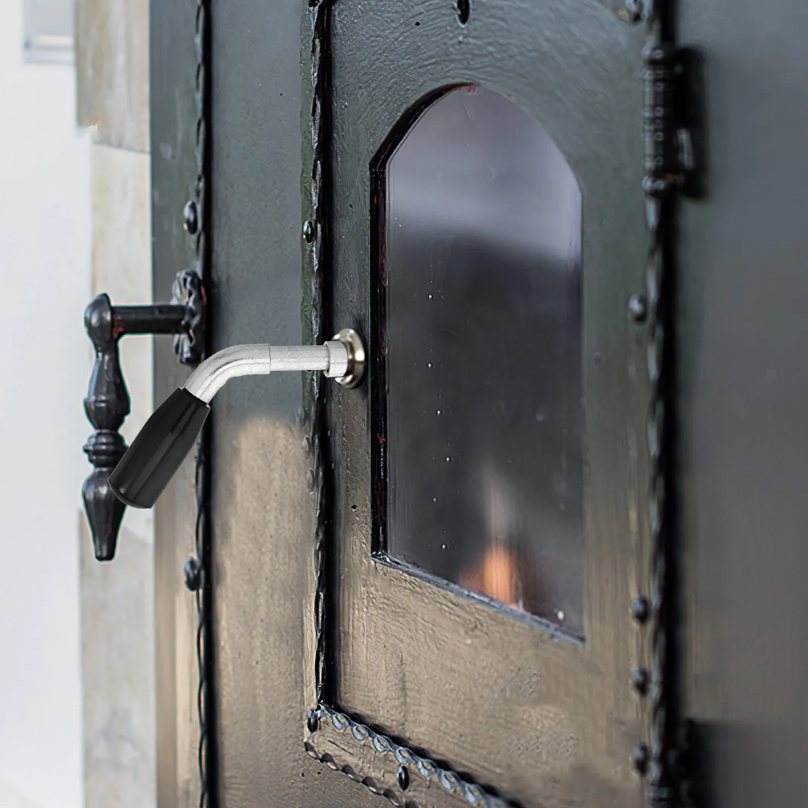 

Классическая термостойкая ручка для дверцы камина, сменная, для дровяных и угольных печей, котлов, комплект ручек для дверцы печи, надежный и устойчивый.