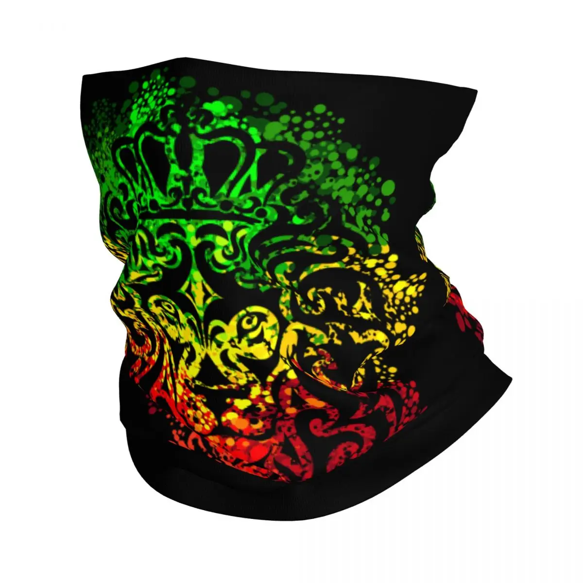 Rastafari Rasta Ethiopia Lion Of Judah Stuff Bandana Neck Cover Rastaman Wrap Scarf Summer Outdoor Sports Scarf Unisex Windproof