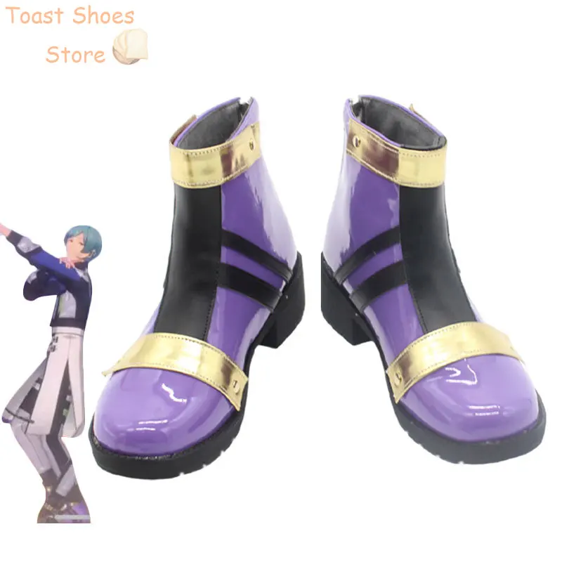 

Shinkai Kanata Cosplay Shoes Game Ensemble Stars Comet Halation Cosplay Prop PU Leather Shoes Halloween Boots Costume Prop