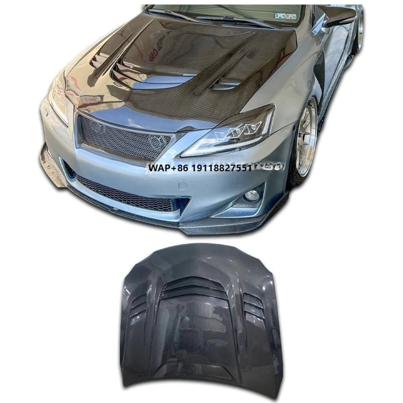

For 2006-2012 IS250 IS300 Upgrade Carbon Fiber Hood Hood Hood Civic Carbon Fiber Nose Cover Is300 Body Kit