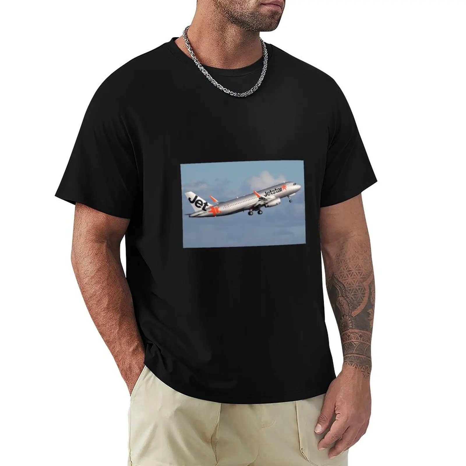 Jetstar Asia Airbus A320 9V-JSS T-Shirt Plus Size Lightweight Top