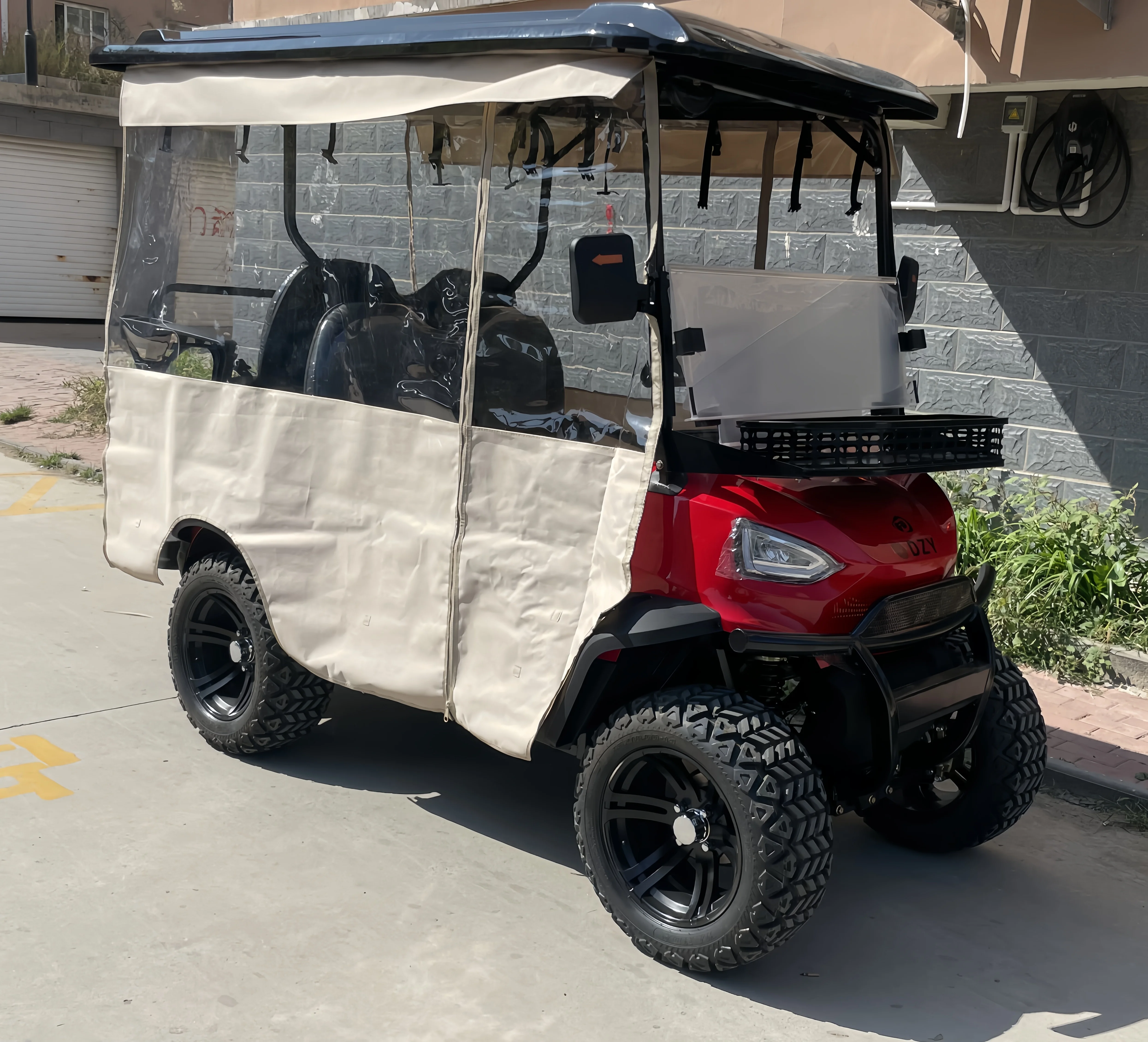 High quality off-road 6-seater golf course vehicle, street golf off-road vehicle, 2-in-1 easy to switch electric golf cart