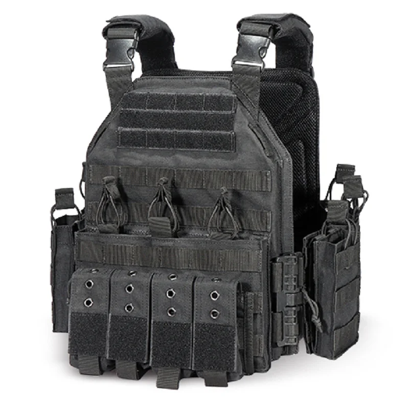 

YAKEDA 1000D Nylon Plate Carrier Tactical Vest Outdoor Hunting Protective Adjustable MODULAR for Airsoft Combat Accessories