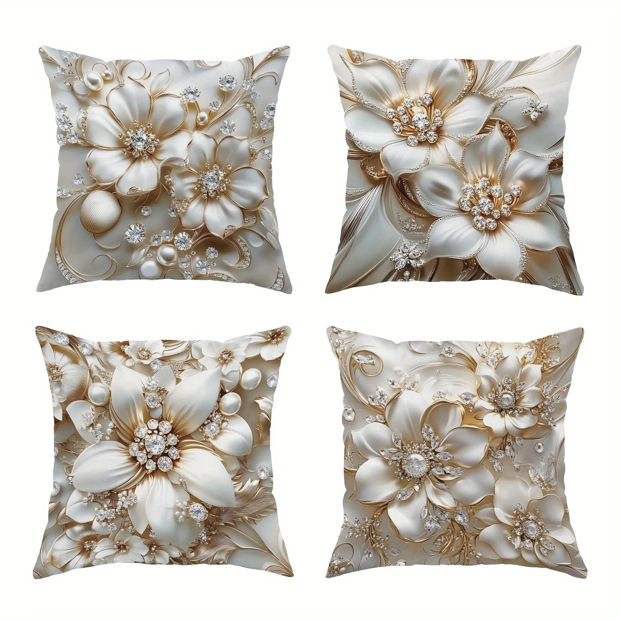 Opulent Baroque - inspired PillowcasesLiving room sofa cushion cover, soft and comfortable, bedroom room decoration