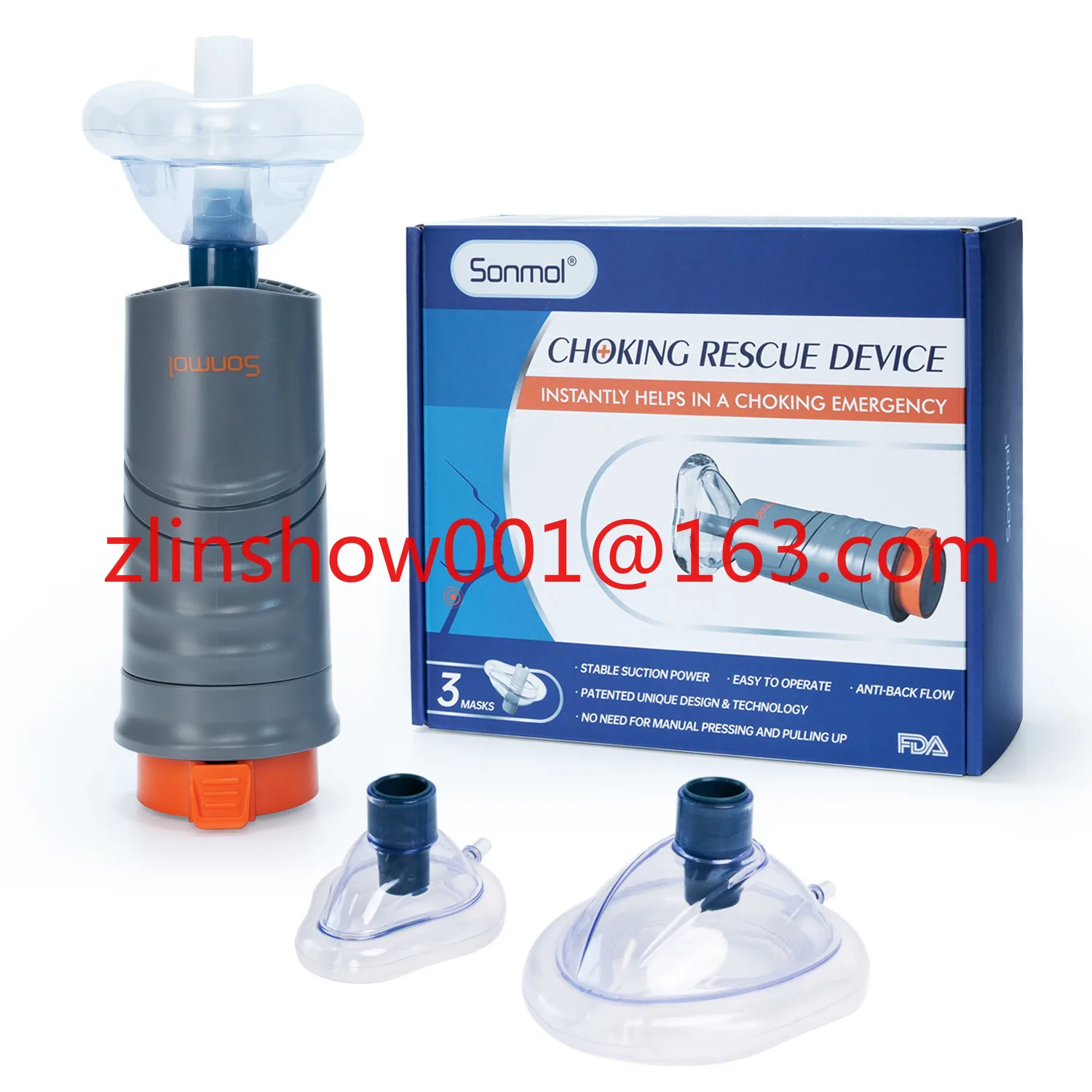 Sonmol Automatic Choking Rescue Anti Choking Device Aiway Throat Obstruction Blockage Removal Manual Suction Emergency