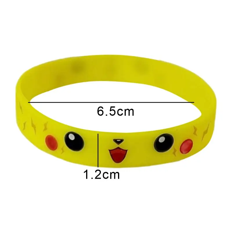 Pokemon Bracelet Anime Figure Pikachu Charmander Squirtle Kids Cartoon Fashion Silicone Wristband Child Birthday Party Gifts Toy