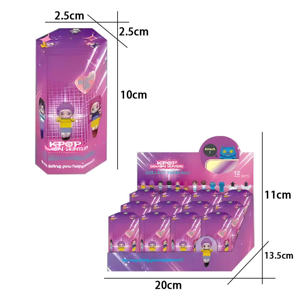 Anime Kpop Demon Hunters Blind Box Set Collectible Figures Speelgoedmodel voor fans Desktop Gaming en decoratieve animatietekening