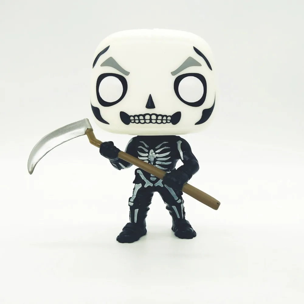 Funko POP Fortnite Action Figures Skeleton Cavalry Halloween Sickle Shooting Game Skin Series Anime Model Ornament Boy Girl Gift