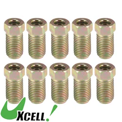 UXCELL 10pcs 3/8 Inch-24 Threads Brake Line Extension Nut Fittings for 3/16